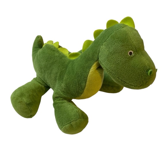 Carters Green Plush Dinosaur Dino Dragon Stuffed Animal Baby Toy Lovey 15091 - Picture 3 of 5